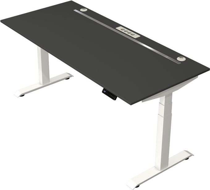 Kerkmann - Zit sta bureau Move Boost 4 - 180x80cm - antraciet-wit