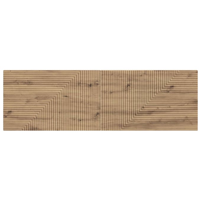 vidaXL - Wandgemonteerd - Hoofdbord - HAARLEM - Artisanaal - eiken - Bewerkt - hout