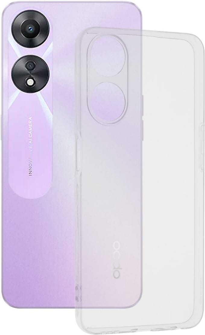 Hoesje geschikt voor Oppo A78 5G - Techsuit Clear Silicone Back Cover - Transparant