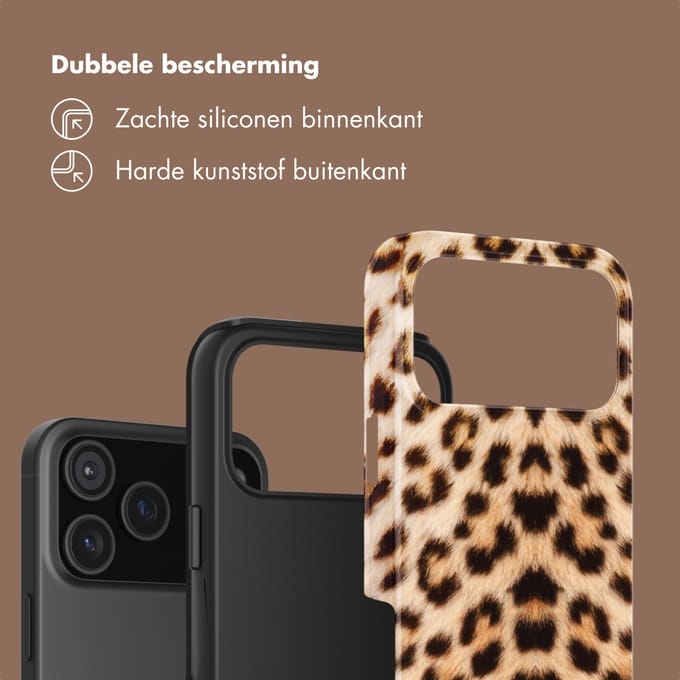 Selencia Hoesje - Geschikt voor Apple iPhone 17 Pro - Backcover - Wild Leo