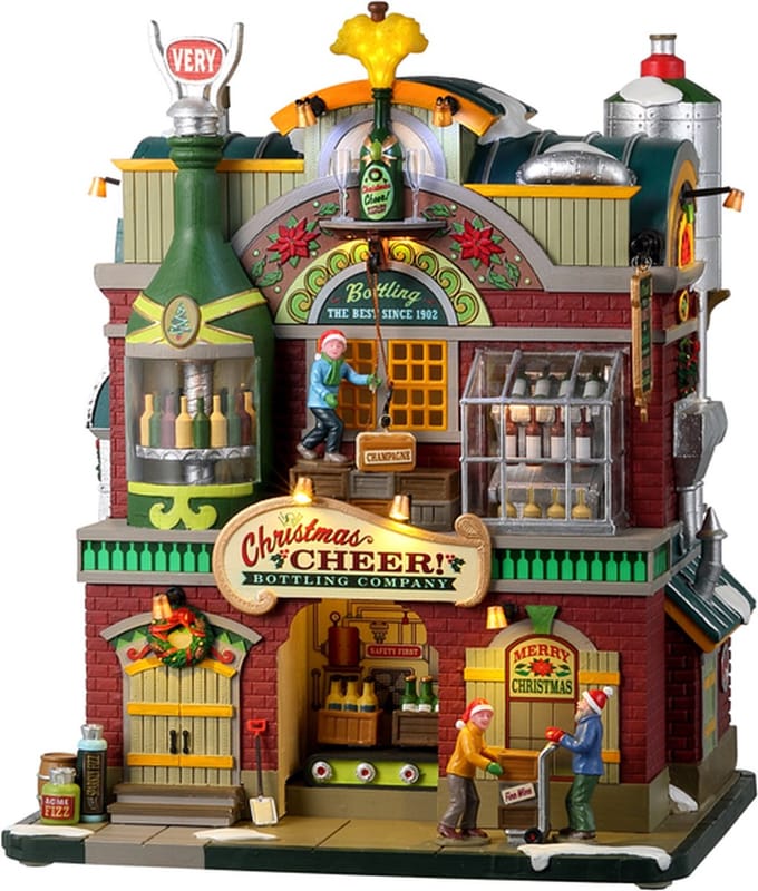 Lemax - Christmas Cheer Bottling Company, With 4.5v Adaptor - Kersthuisjes & Kerstdorpen
