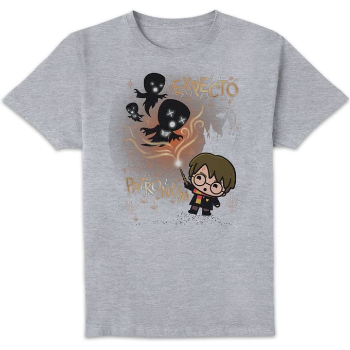 Harry Potter Kids Expecto Patronum Men's T-Shirt - Grey - M