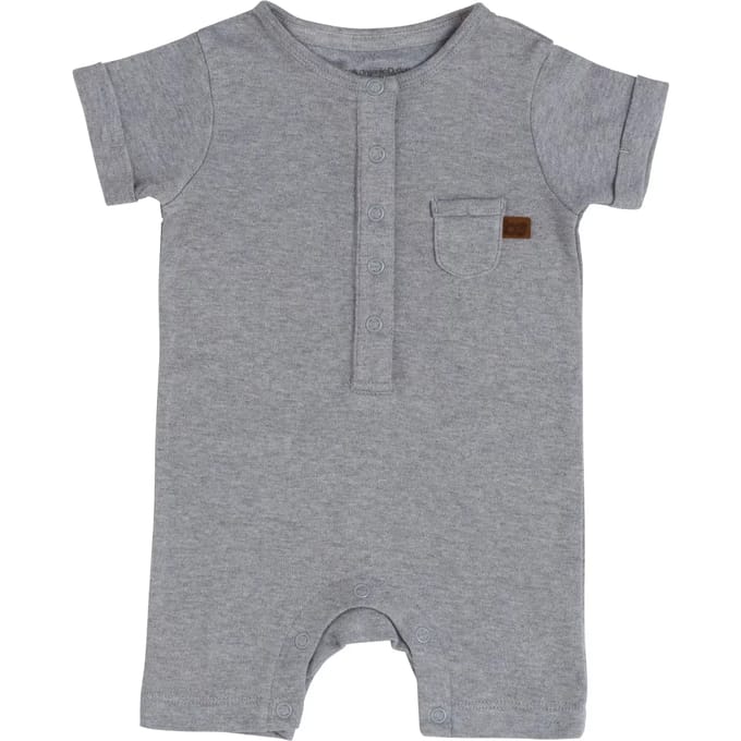 Baby's Only Boxpakje korte mouw Melange - Grijs - 62 - 100% ecologisch katoen - GOTS