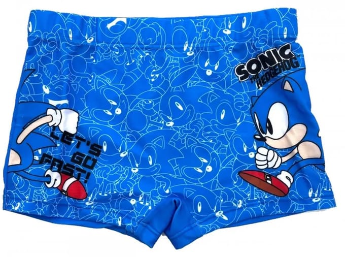 Blauwe Sonic Zwembroek Short – Maat 92/98