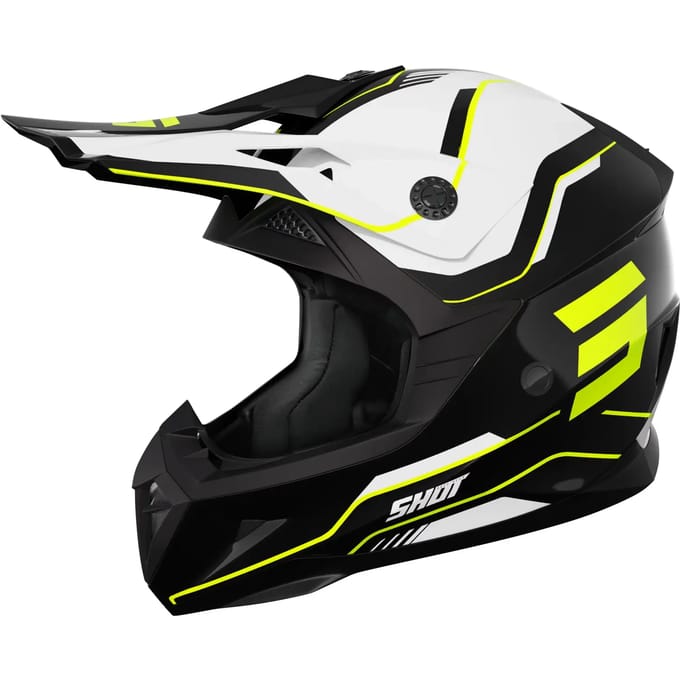 Kinderen motocross helm vizier Shot Race Gear Pulse Lines