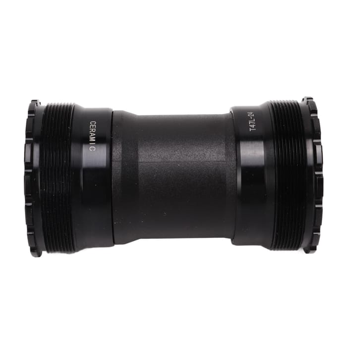 Boîtier de pédalier T47 24 mm avec roulements en céramique pour vélo black