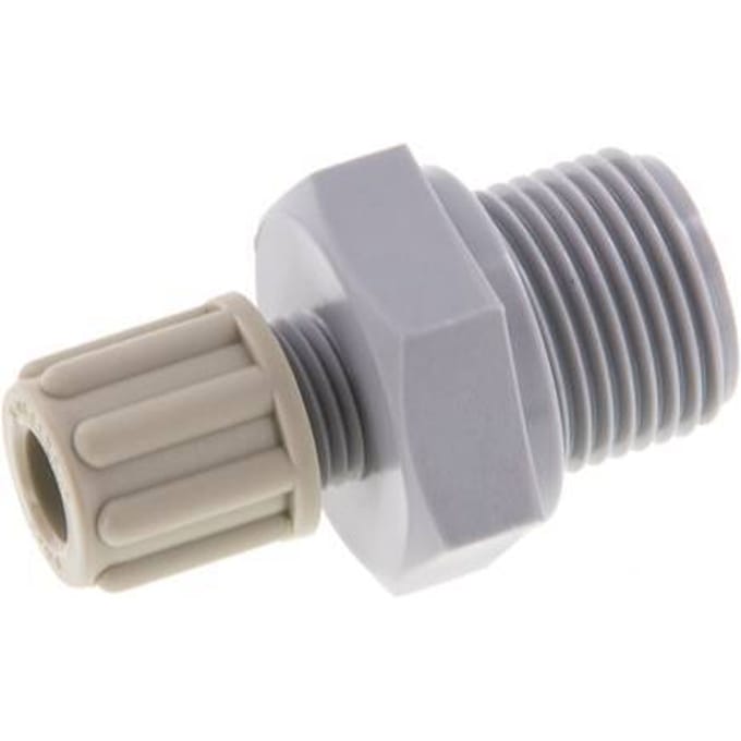 6x4mm & G3/8'' Pa Rechte Knelfitting Buitendraad 10bar [2 Stuks]