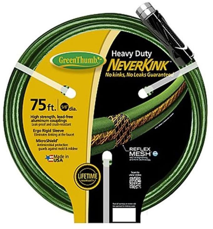Heavy Duty Tuinslang 5/8 inch x 75 inch - No Kink Technologie