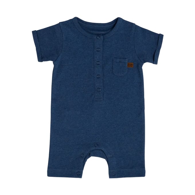 Baby's Only Boxpakje korte mouw Melange - Jeans - 56 - 100% ecologisch katoen - GOTS