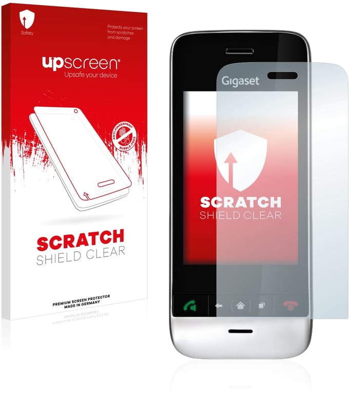upscreen - Screenprotector voor Gigaset SL910 (langwerpige uitsparing) - Folie Beschermfolie transparant