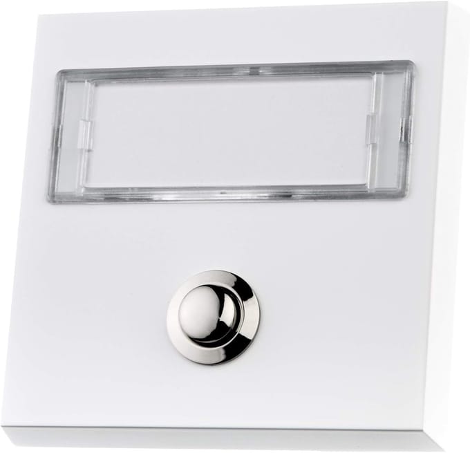 Opbouw Deurbelknop met Groot Naambord en LED-Achtergrondverlichting Wit
