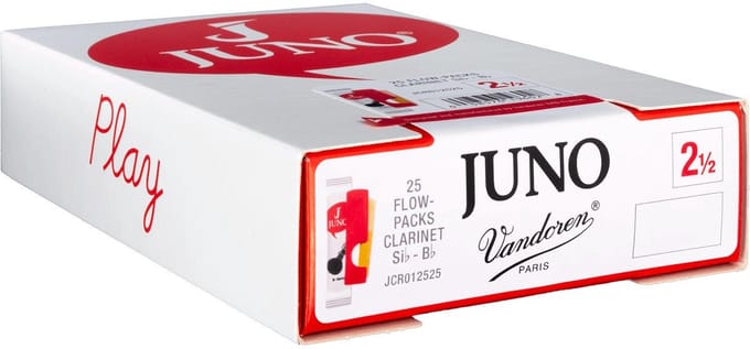 Vandoren Juno JCR012525 Clarinette Sib 2.5 rieten voor Bb-klarinet (25 stuks)