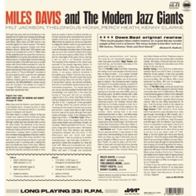 And The Modern Jazz Giants - Miles Davis