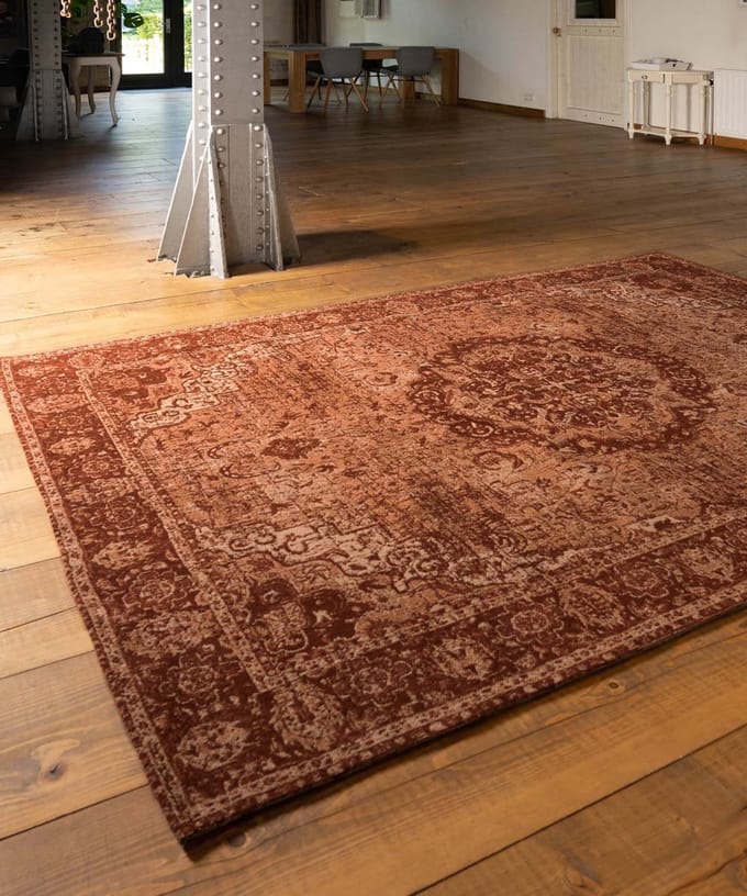 Vintage vloerkleed - Traditions roestbruin 200x290