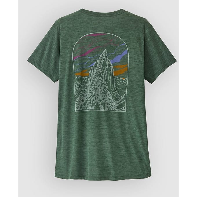 Patagonia Cap Cool Daily - Cloud Crag T-Shirt groen