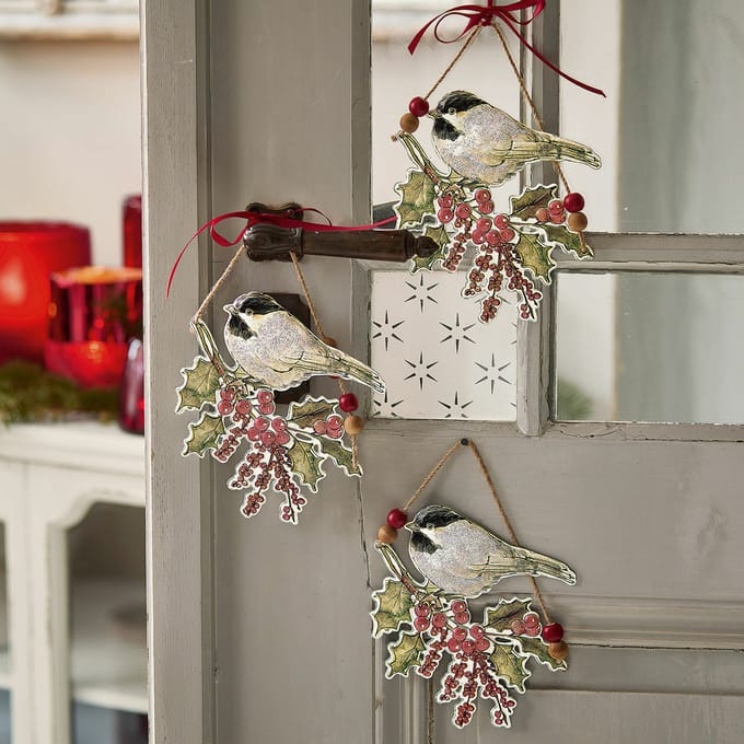 LOBERON Hanger set van 3 Eliza rood/groen/wit