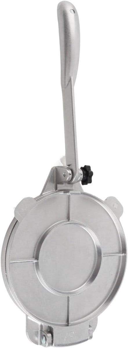 Tortilla Pers - Deegpers Taco Maker - Bakken en Koken - Handmatig en Efficiënt - 16 cm - Zilver