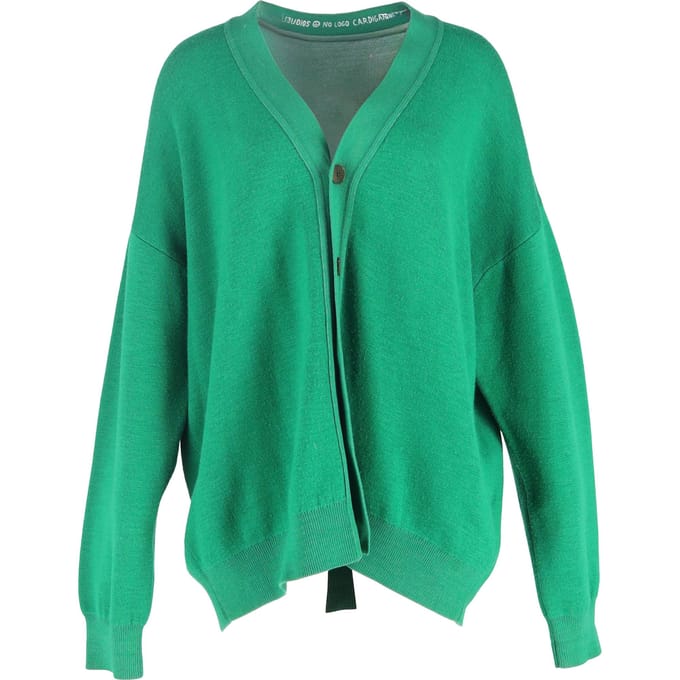 Acne Studios V-halsvest van groene wol