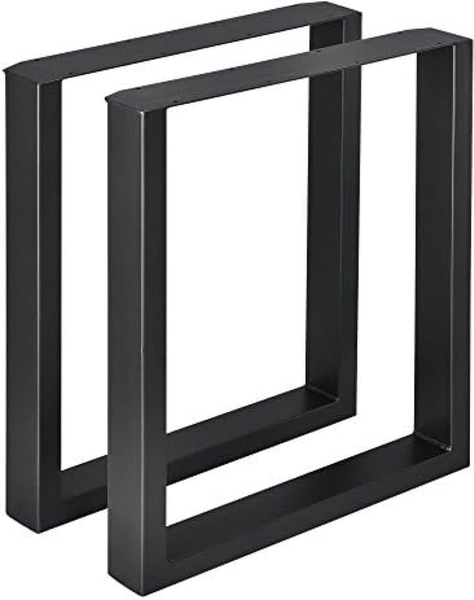 Stalen onderstel set van 2 U tafelpoot 60x72 cm