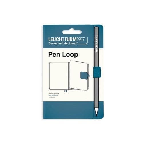 Pen loop zelfklevende pennenlus, kleur stone blue