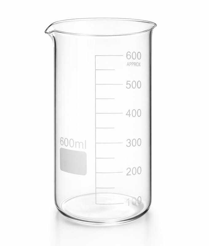 Bekerglas - Hoog Model - 600 ml - Hittebestendig