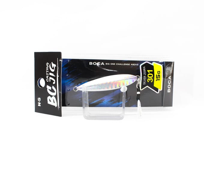 NS Black Hole Metal Jig Boca 15 grammes 301 Silver Zebra (6967)