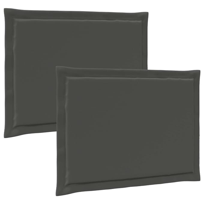 vidaXL - Zitkussens - 2 - pcs - Antracietkleurig - 47 - x - 36 - x - 2 - cm - Polyester