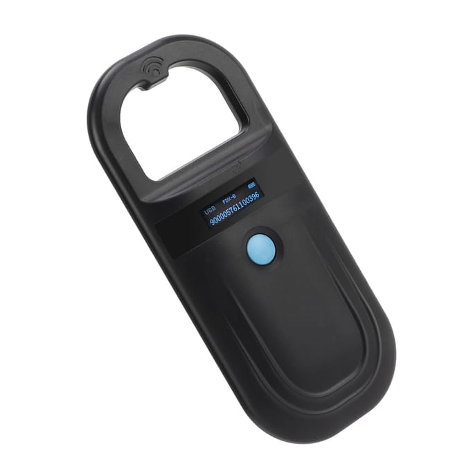 Zwarte Huisdier Microchip Scanner 134.2KHz Dierlijke Handheld Lezer Huisdier Tag Scanner voor Katten Honden black