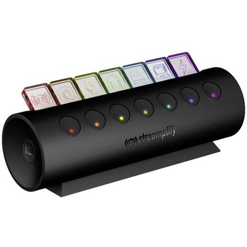 Streamplify HUB CTRL 7, 7x USB 3.0 Typ A, RGB, 12V, EU-Netzkabel - schwarz SPUH-HC71217.11 USB-hub 7 poorten USB-A USB 3.0 5 GBit/s Zwart