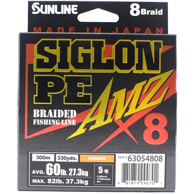 Sunline PE Line X8 Siglon AMZ 300m PE 5 60LB Oranje (0701) oranje