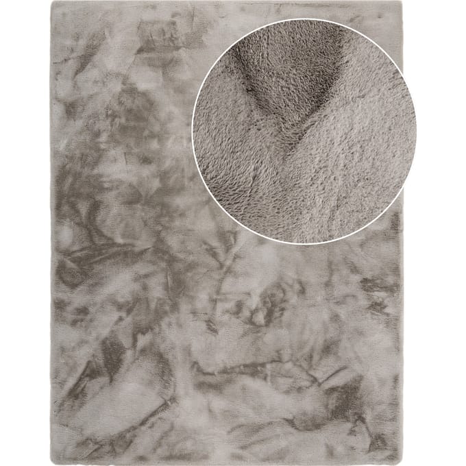 Vachtkleed Fluffy_deluxe grijs  80x150 cm