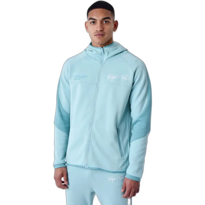 Twee-kleurige hoodie met rits Project X Paris