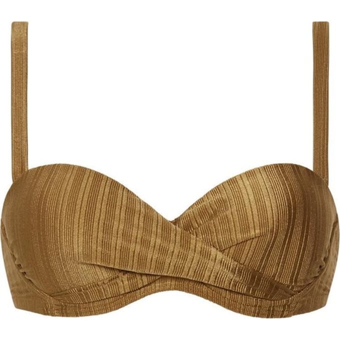 Beachlife Dull Gold Bikinitop met beugel Dames - Maat 38E
