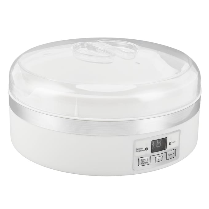 Yaourtière multifonctionnelle à température constante, pot intérieur de grande capacité, machine à vin de riz automatique L white
