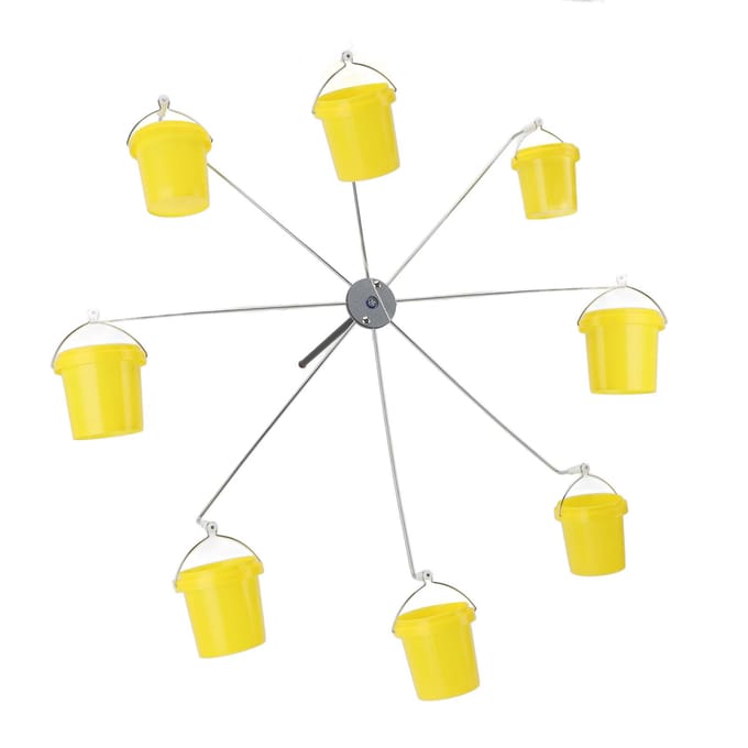 Reuzenrad Vogelvoeder Dynamisch Ontwerp Eindeloos Plezier Buiten Hangende Kolibrievoeder met 8 yellow