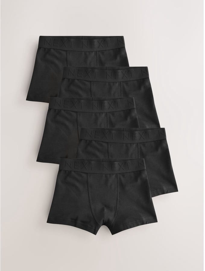Next - Jongens - Set van 5 boxershorts - Zwart