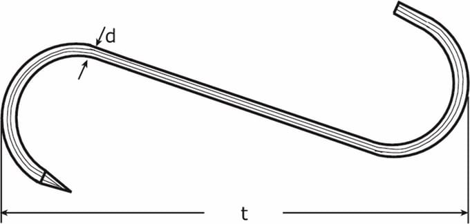 Vleeshaak Vertind   160 Mm Vhk 16060