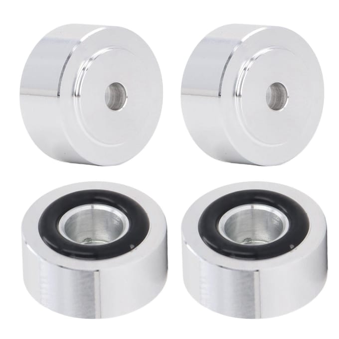 4 stuks Luidspreker Schokabsorptie Voeten Aluminiumlegering Draaitafel Isolatieplatform voor CD-spelers white
