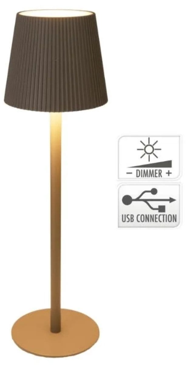 AMBIANCE - tafellamp - LED LAMP - 10X36CM - TAUPE