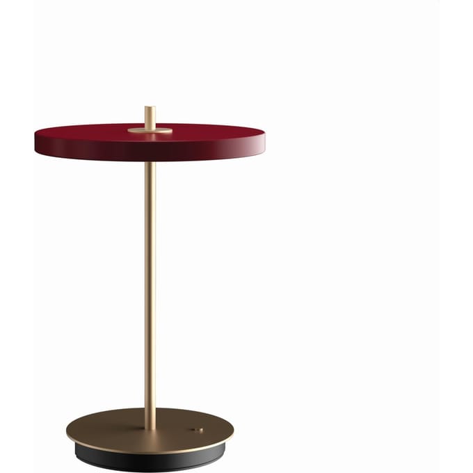Umage Asteria Move Tafellamp Ruby Red - Draadloos & Oplaadbaar - Dimbaar - LED lamp - Bureaulamp - Rood
