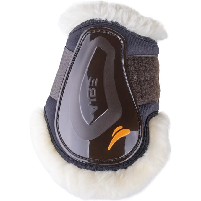 Open achterbeenkappen voor paard velcro eQuick Vibe Fluffy