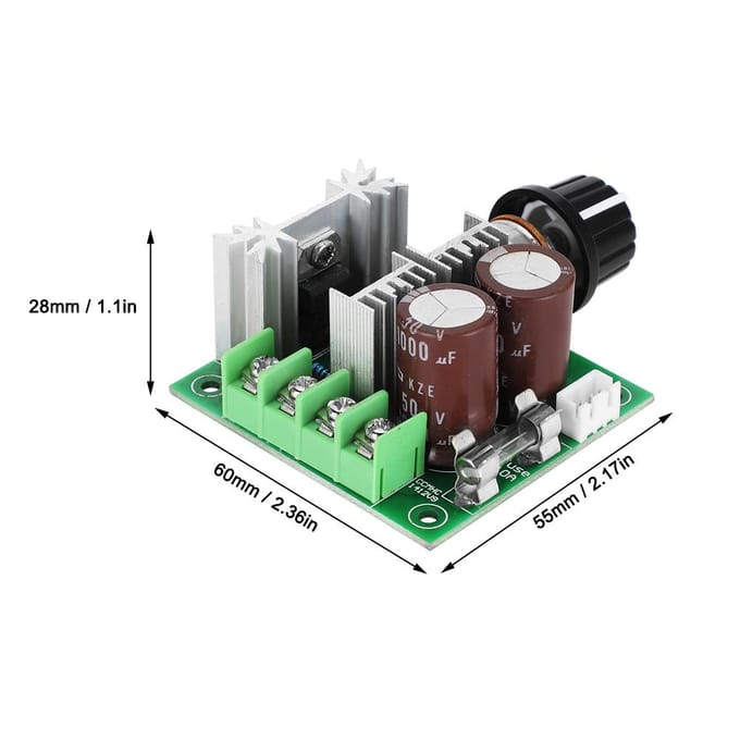 DC Motorregelaar 10A PWM Motor Variabele Snelheidsregelaar Bordmodule 12~40V   minder dan br meer dan (PWM
