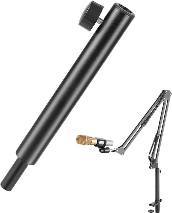 Microfoon Verlengbuis - Microfoon Statief Accessoire - Podcast Opname - Anti-wobble Stabiliteit - 16 cm - Enkel kenmerk