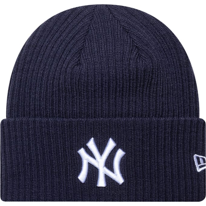 New Era MLB Wide Cuff New York Yankees Beanie Blauw
