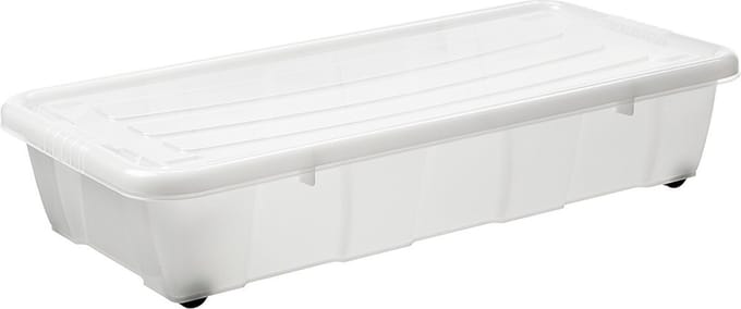 Kunststof bak met vast deksel PLAST TEAM 30L/78x38x16cm