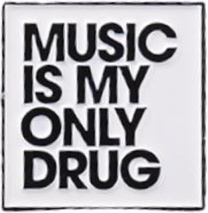 Pin Broche - enamel pin - kledingspeld - Music is my only
