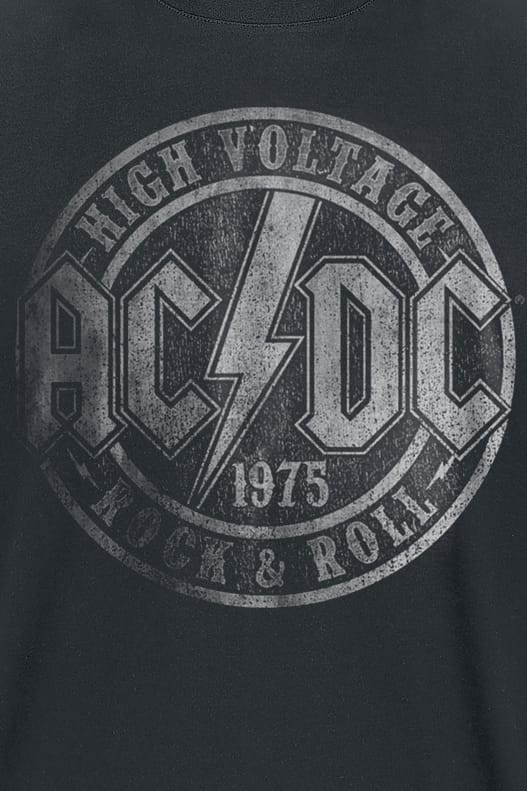 AC/DC T-shirt - High Voltage 1975 - S tot XXL - zwart