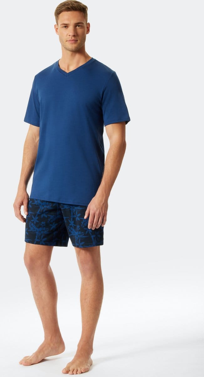 Schiesser – Fine Interlock  – Pyjama – 176690 – Blue - 60