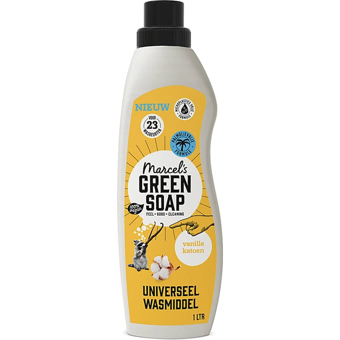 Marcel's Green Soap Wasmiddel Katoen & Vanille 23 Wasbeurten - 1 liter