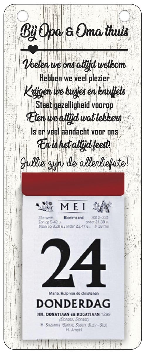 Scheurkalender 2027: Oma en Opa | Kalender